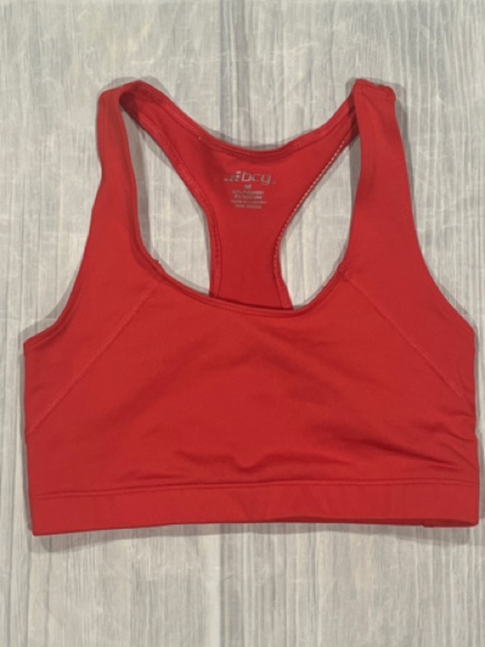 BCG Red Racerback Sports Bra